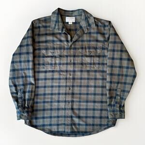 Filson Alaskan Guide Shirt XL Brown Check Thick Cotton Flannel Seattle Workwear